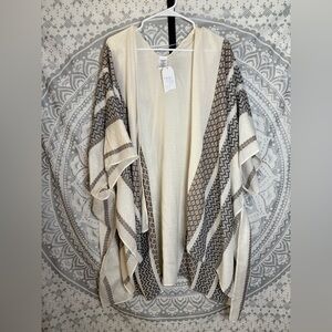 Time and Tru Cream Knit Cardigan